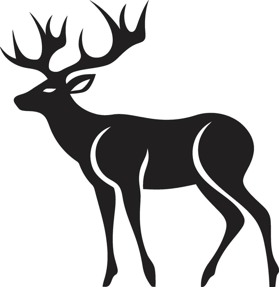 région sauvage majesté cerf tête logo vecteur conception ramure essence cerf tête vecteur emblème