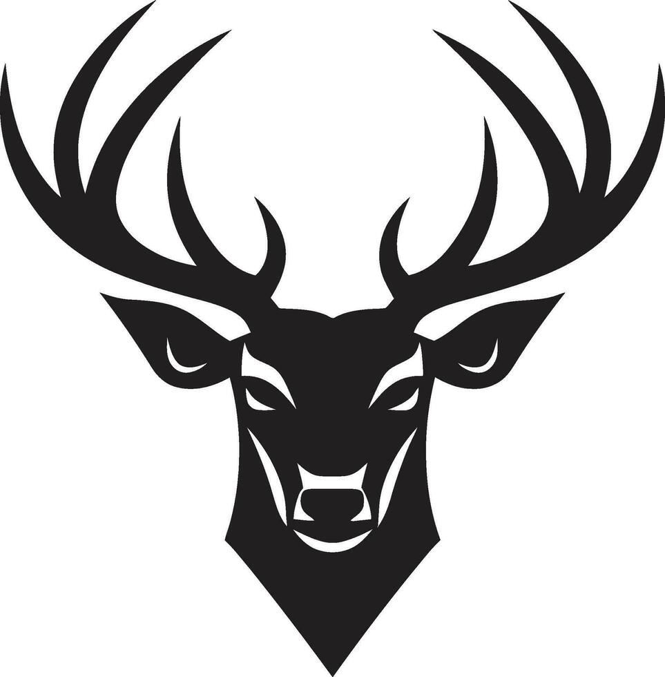 gracieux cerf moderne cerf tête logo conception faune majesté cerf tête vecteur icône