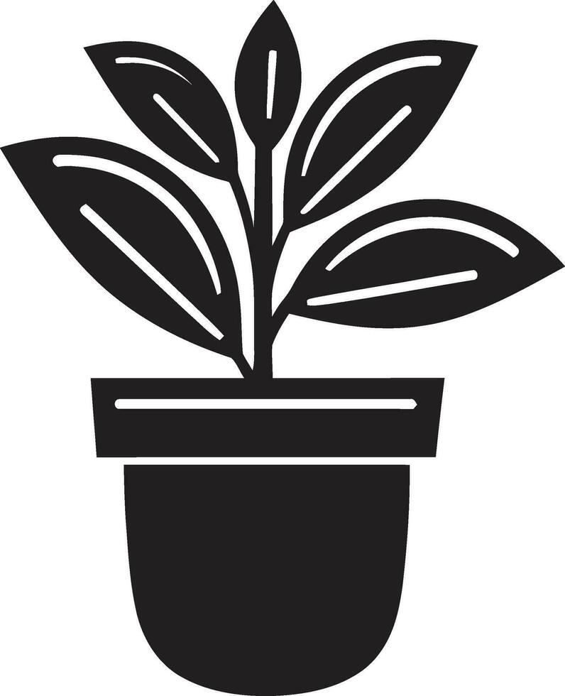 botanique équilibre logo vecteur icône jardin croissance plante emblème conception