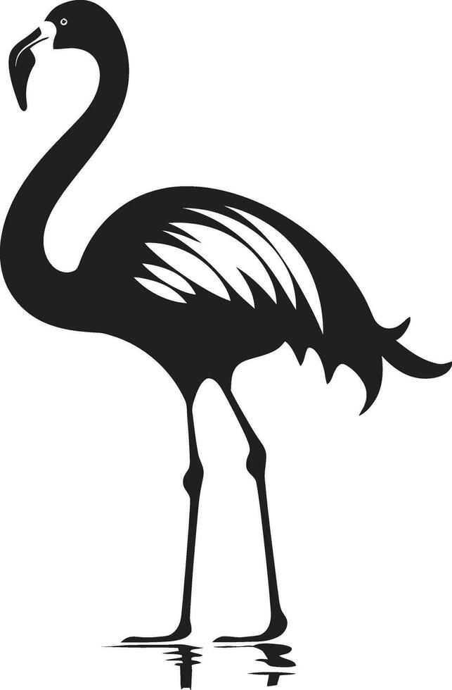 fuchsia flair flamant logo vecteur symbole rosé ailes flamant emblème conception icône