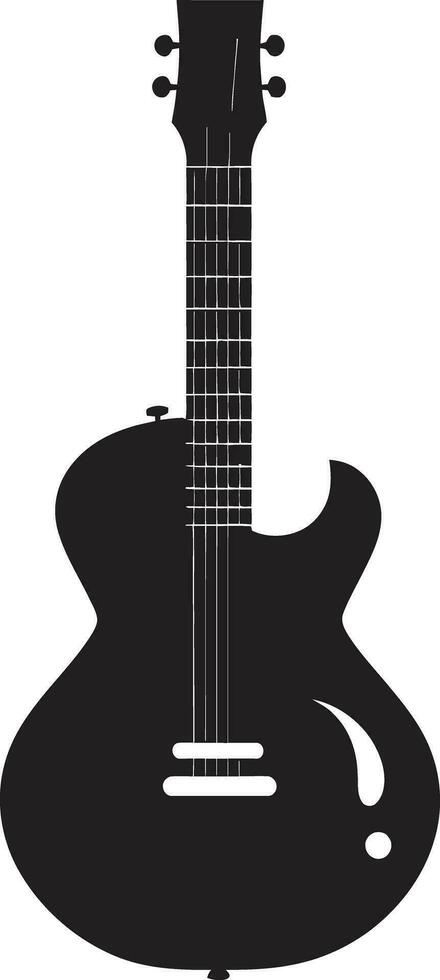 mélodique la maîtrise guitare emblème vecteur art harmonique patrimoine guitare icône conception icône
