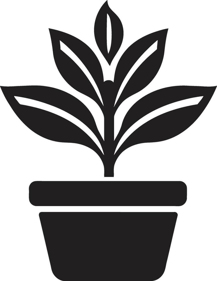 natures palette plante emblème conception botanique équilibre iconique plante vecteur