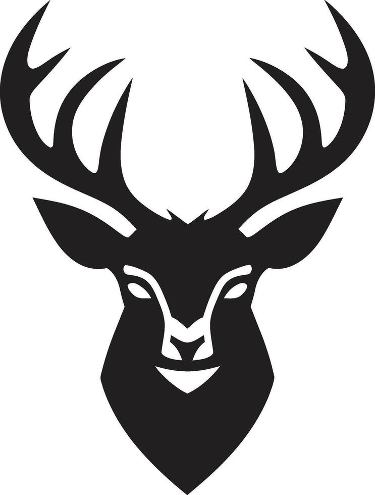 natures royauté cerf tête logo conception majestueux cerf cerf tête emblème vecteur icône