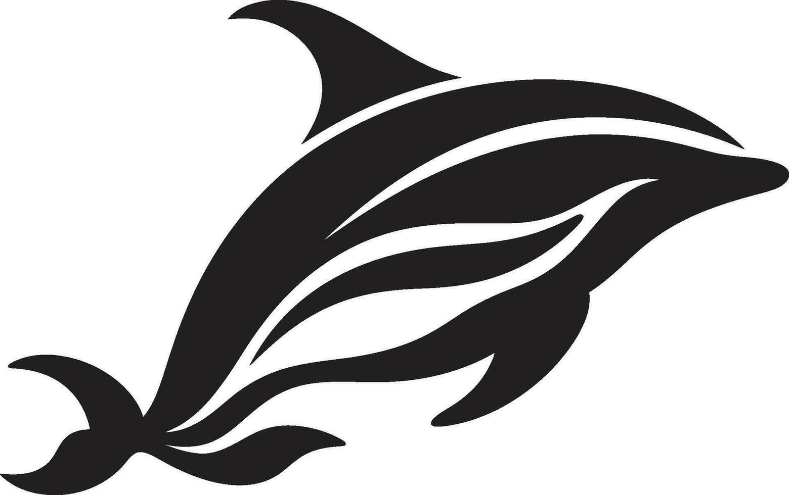 océanique opus emblématique baleine icône maritime muse logo vecteur icône
