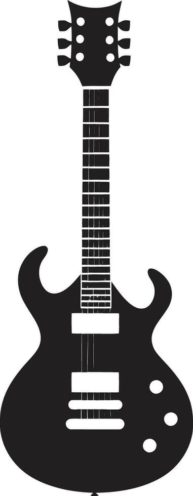 rythmique résonance guitare logo vecteur art touche la fusion guitare emblème conception