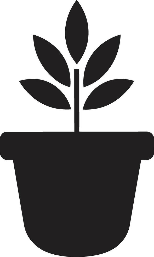 natures palette emblématique plante icône botanique équilibre logo vecteur icône