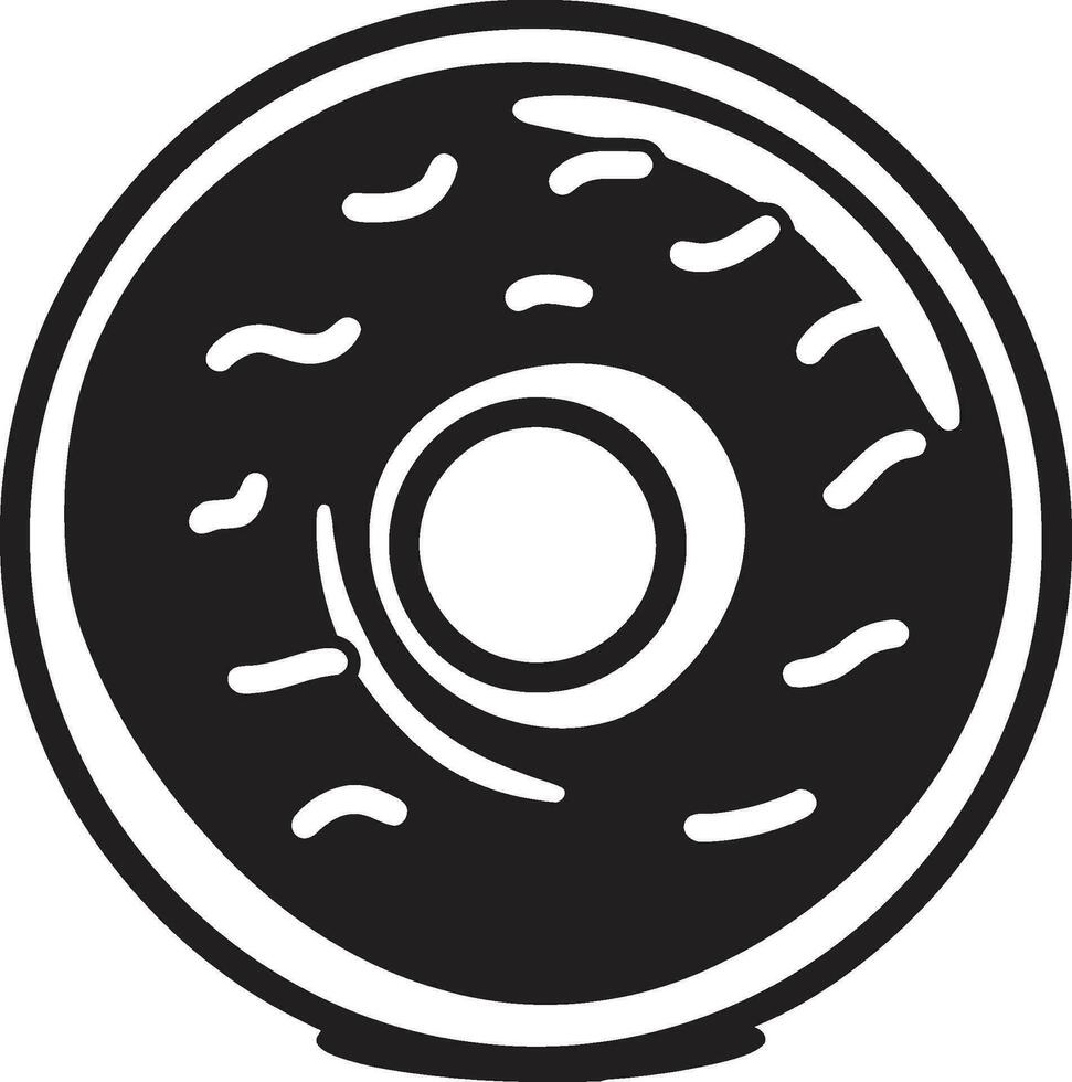 pâteux délice logo vecteur icône sucré tourbillonne Donut emblème conception