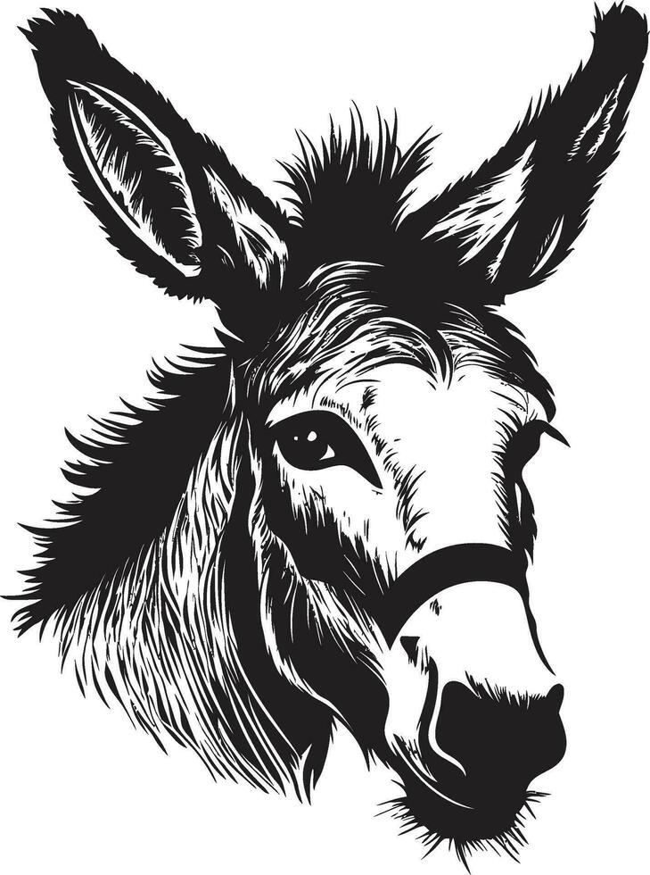 mule majesté âne logo vecteur noble harceler emblématique conception