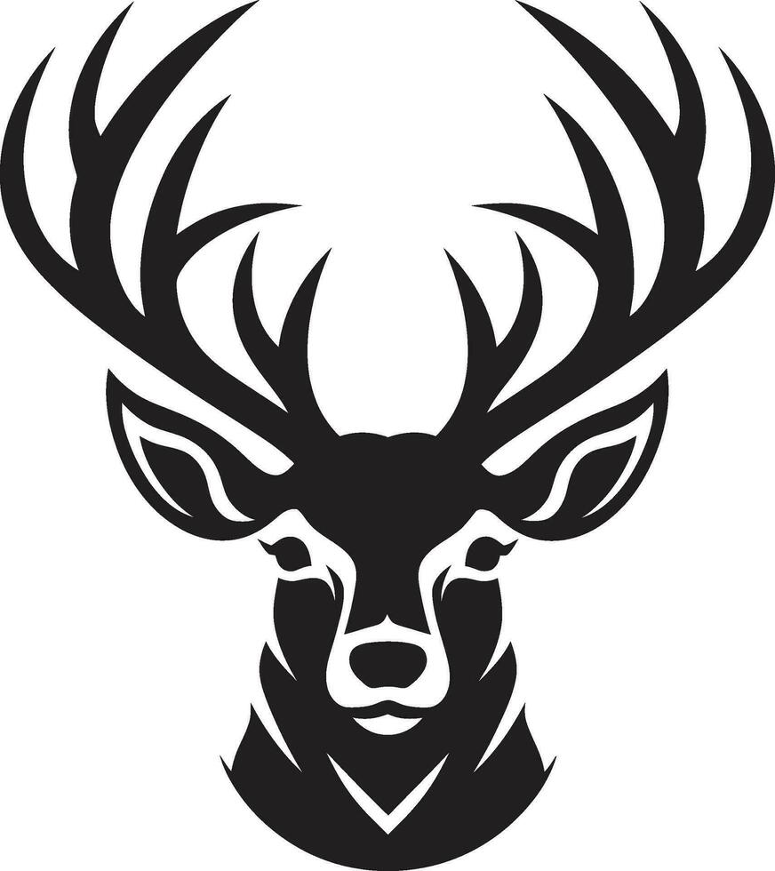élégance de le sauvage cerf tête icône conception majestueux symbole cerf tête logo vecteur conception