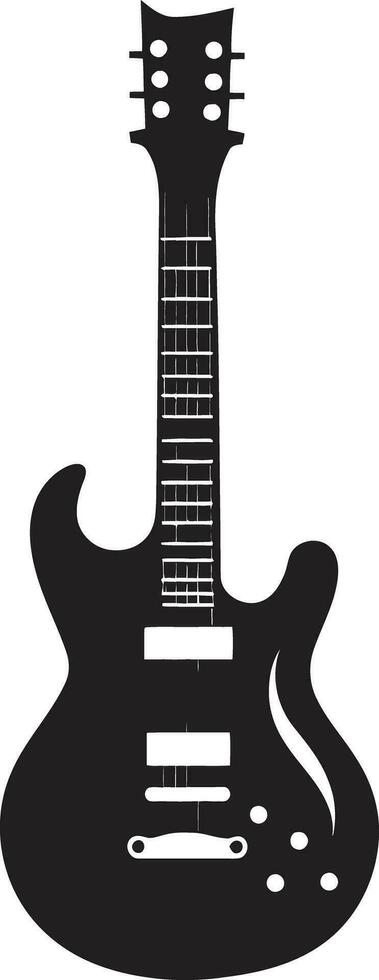 mélodie fabricant guitare logo vecteur symbole harmonique horizon guitare icône vecteur graphique