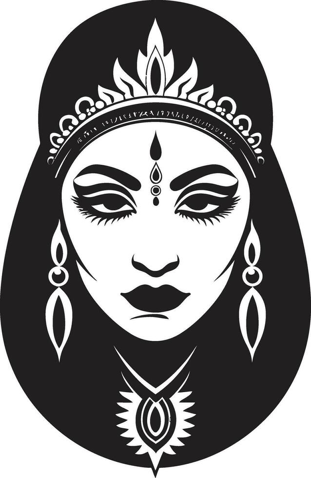 radiant la mariée Indien mariage femme logo ethnique élégance la mariée icône vecteur