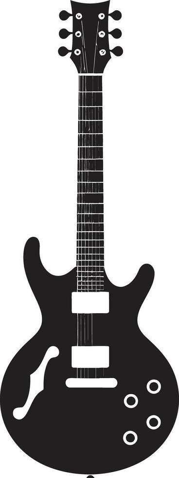 touche la fusion guitare logo vecteur graphique musical mélange guitare emblème vecteur art