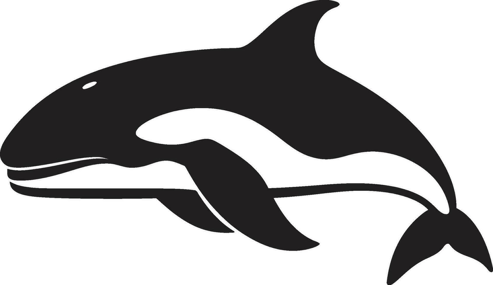 aquatique hymne baleine emblème conception baleine chanson sérénade iconique baleine vecteur