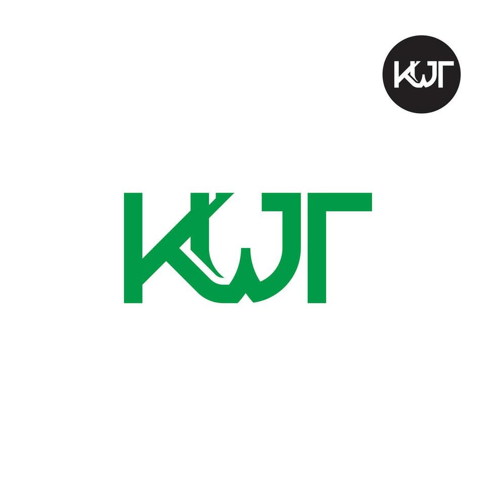 lettre kwt monogramme logo conception vecteur