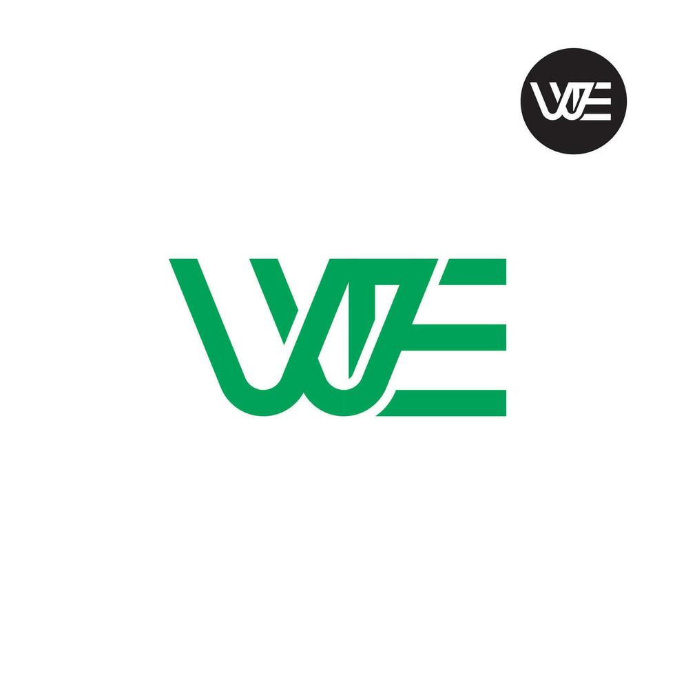 lettre vve ou nous monogramme logo conception vecteur