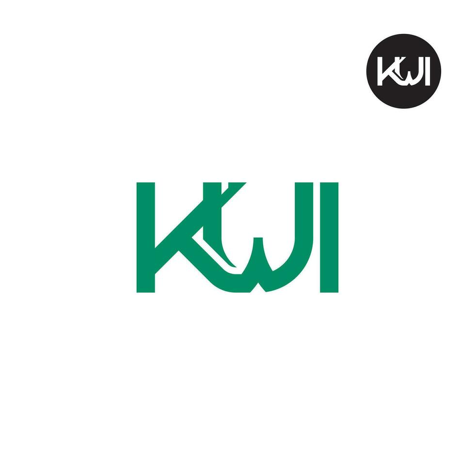 lettre kilowatts monogramme logo conception vecteur