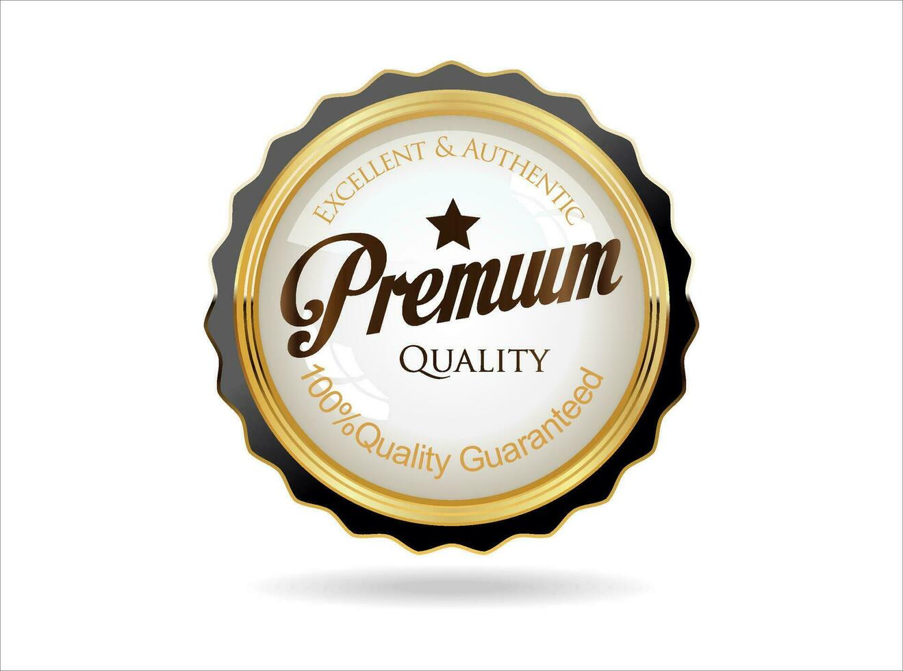 prime qualité rétro conception badge vecteur illustration