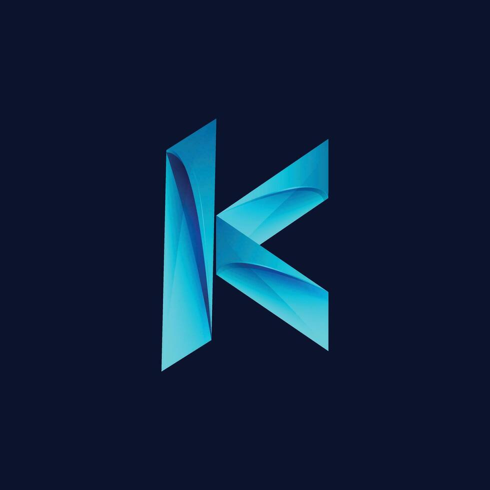 création de logo créatif lettre k moderne vecteur
