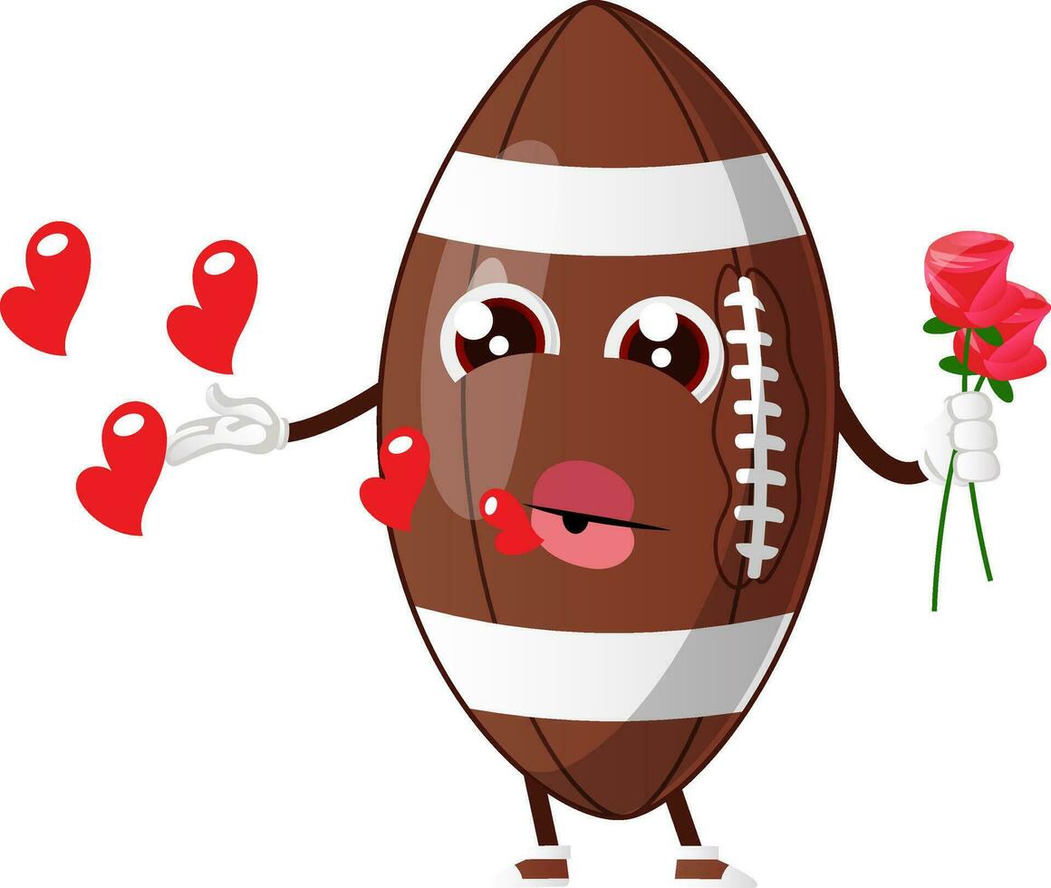 romantique Football personnage vecteur