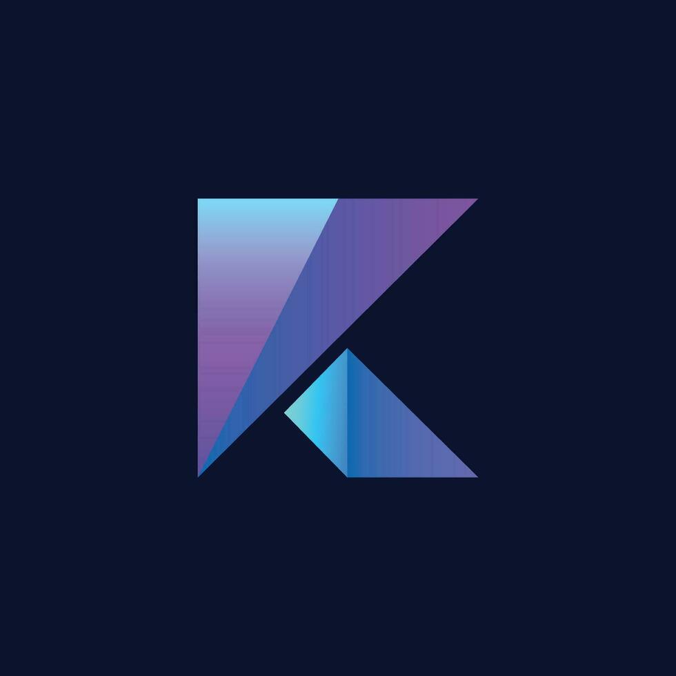 lettre k abstrait logo vecteur