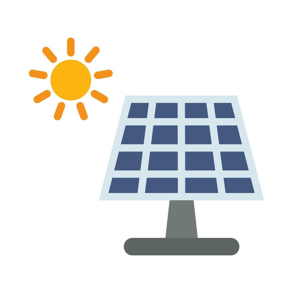 solaire panneau vecteur plat icône pour personnel et commercial utiliser.