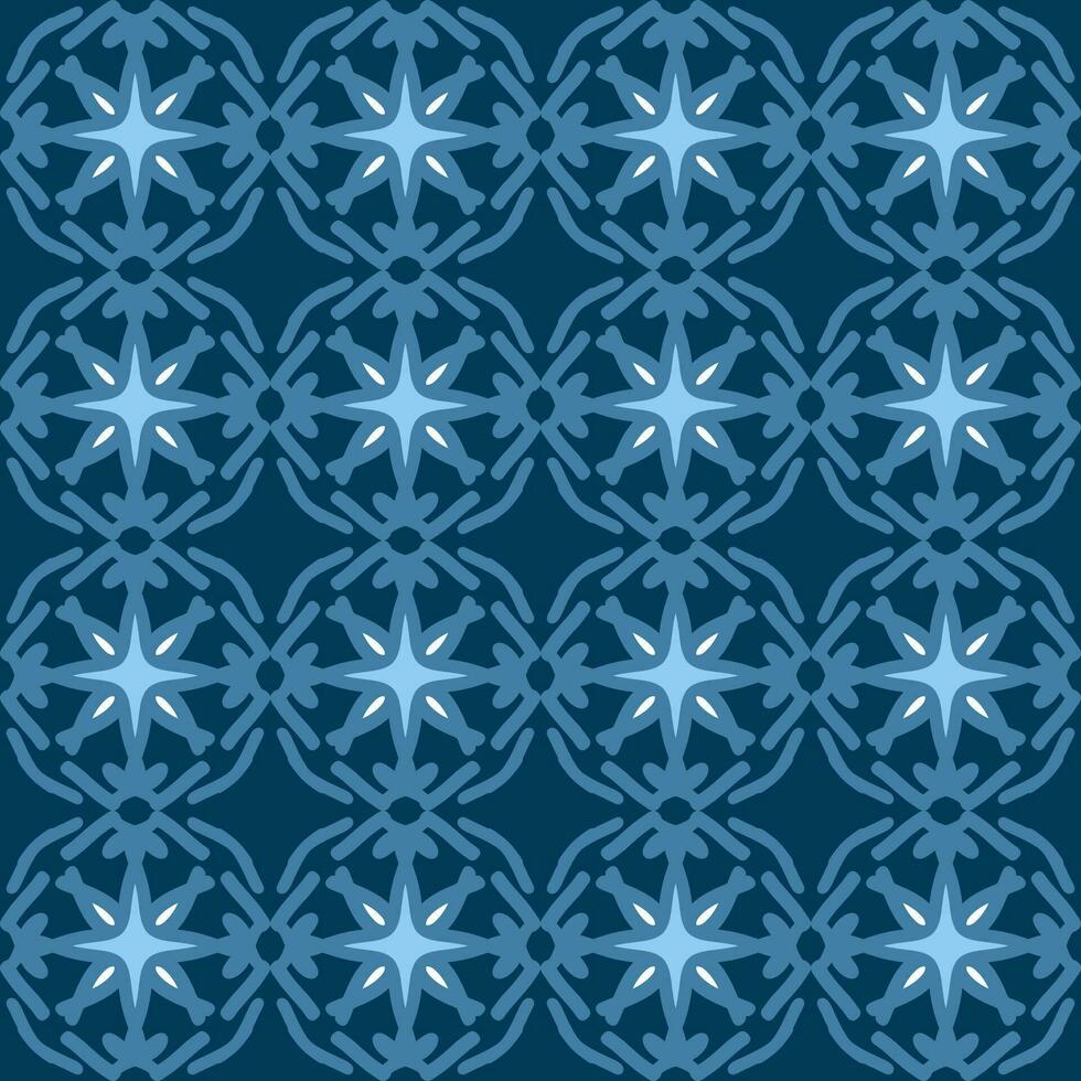 bleu turquoise aqua menthe mandala art sans couture modèle floral Créatif conception Contexte vecteur illustration
