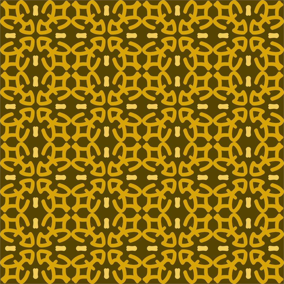 Jaune Soleil mandala art sans couture modèle floral Créatif conception Contexte vecteur illustration