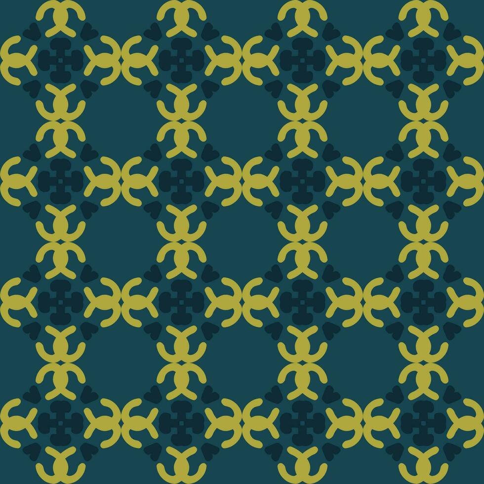 vert olive Jaune mandala art sans couture modèle floral Créatif conception Contexte vecteur illustration