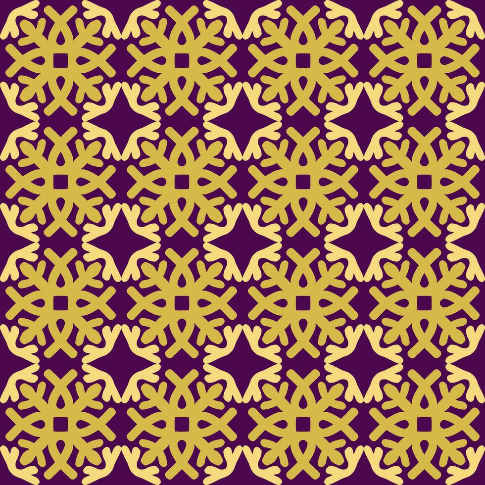 violet violet Jaune mandala art sans couture modèle floral Créatif conception Contexte vecteur illustration