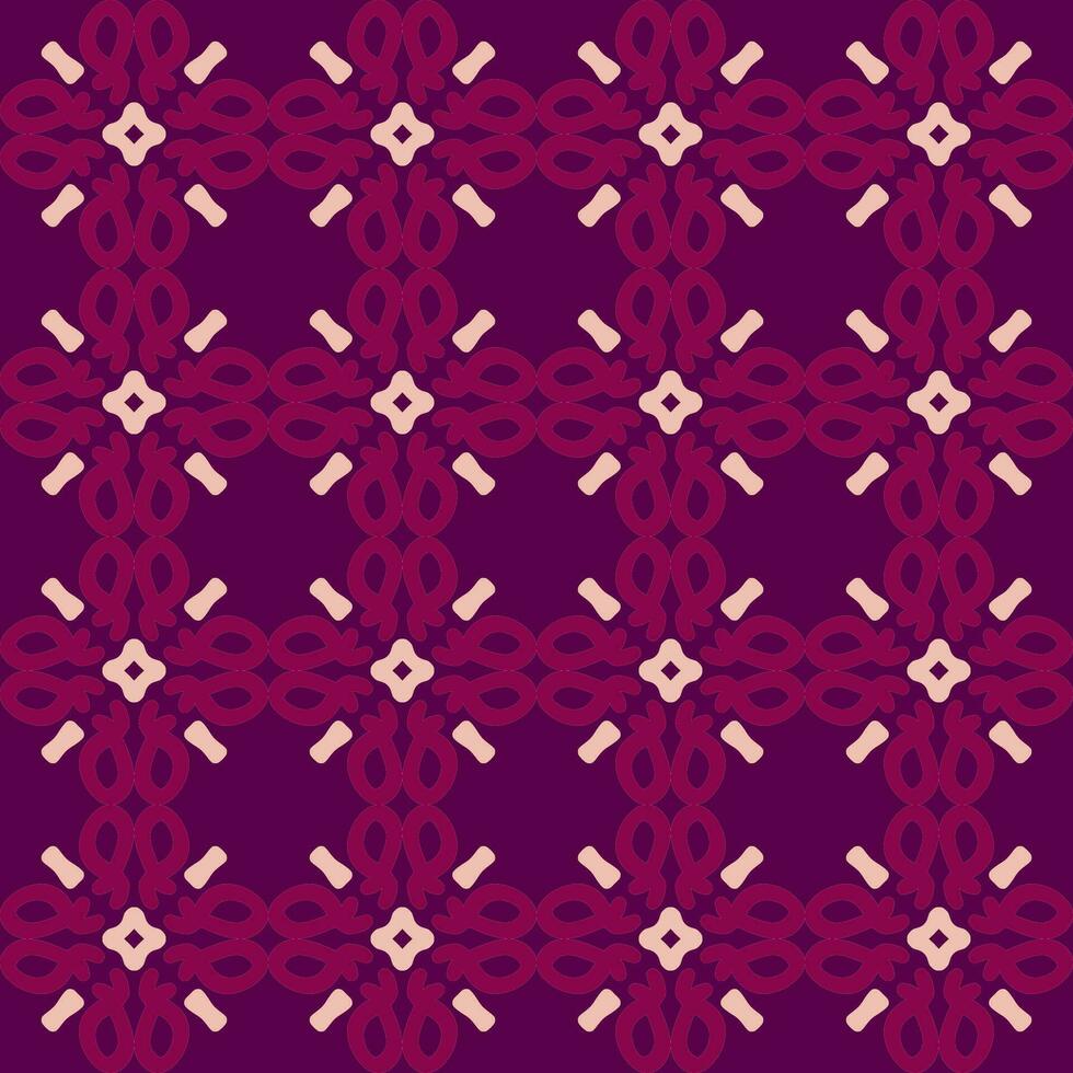 rouge magenta violet rose mandala art sans couture modèle floral Créatif conception Contexte vecteur illustration