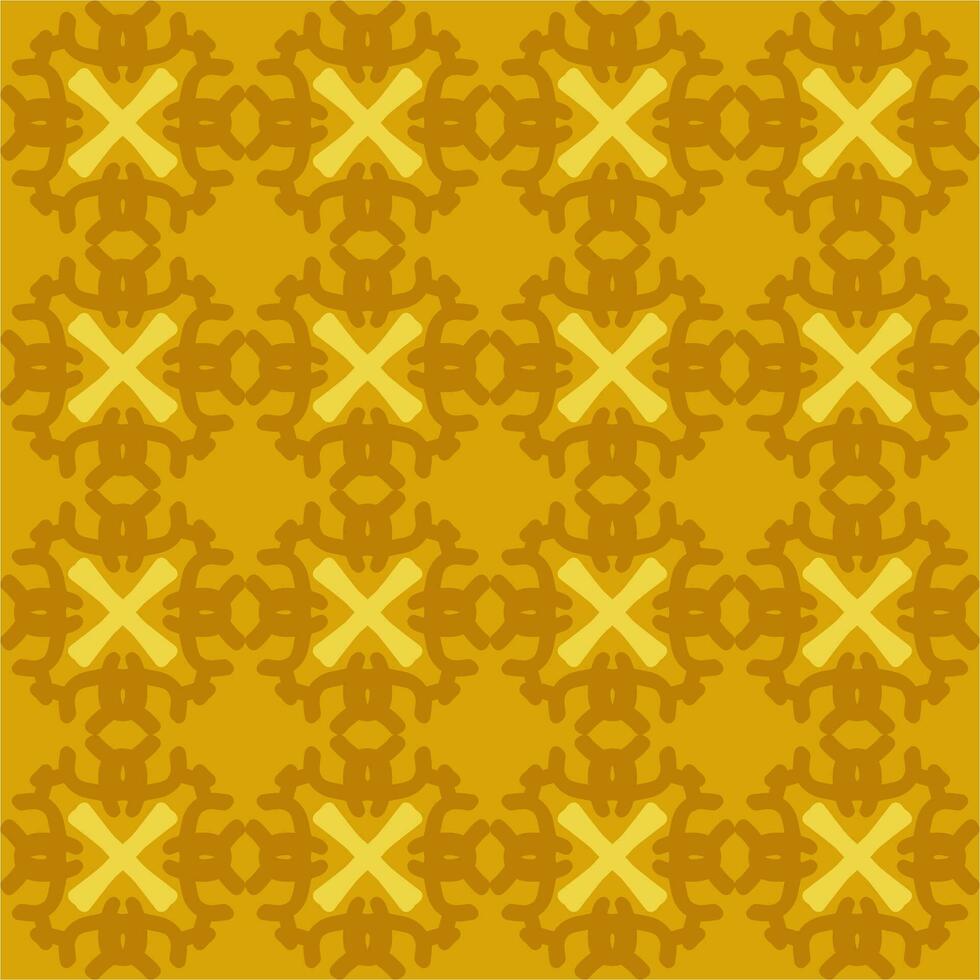 Jaune Soleil mandala art sans couture modèle floral Créatif conception Contexte vecteur illustration