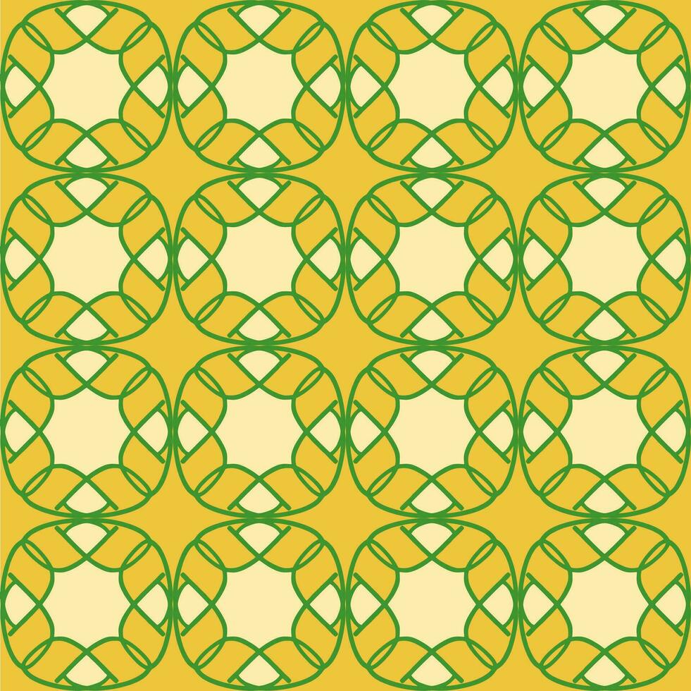 Jaune lumière ensoleillé vert menthe olive forêt mandala sans couture modèle floral Créatif conception Contexte vecteur illustration