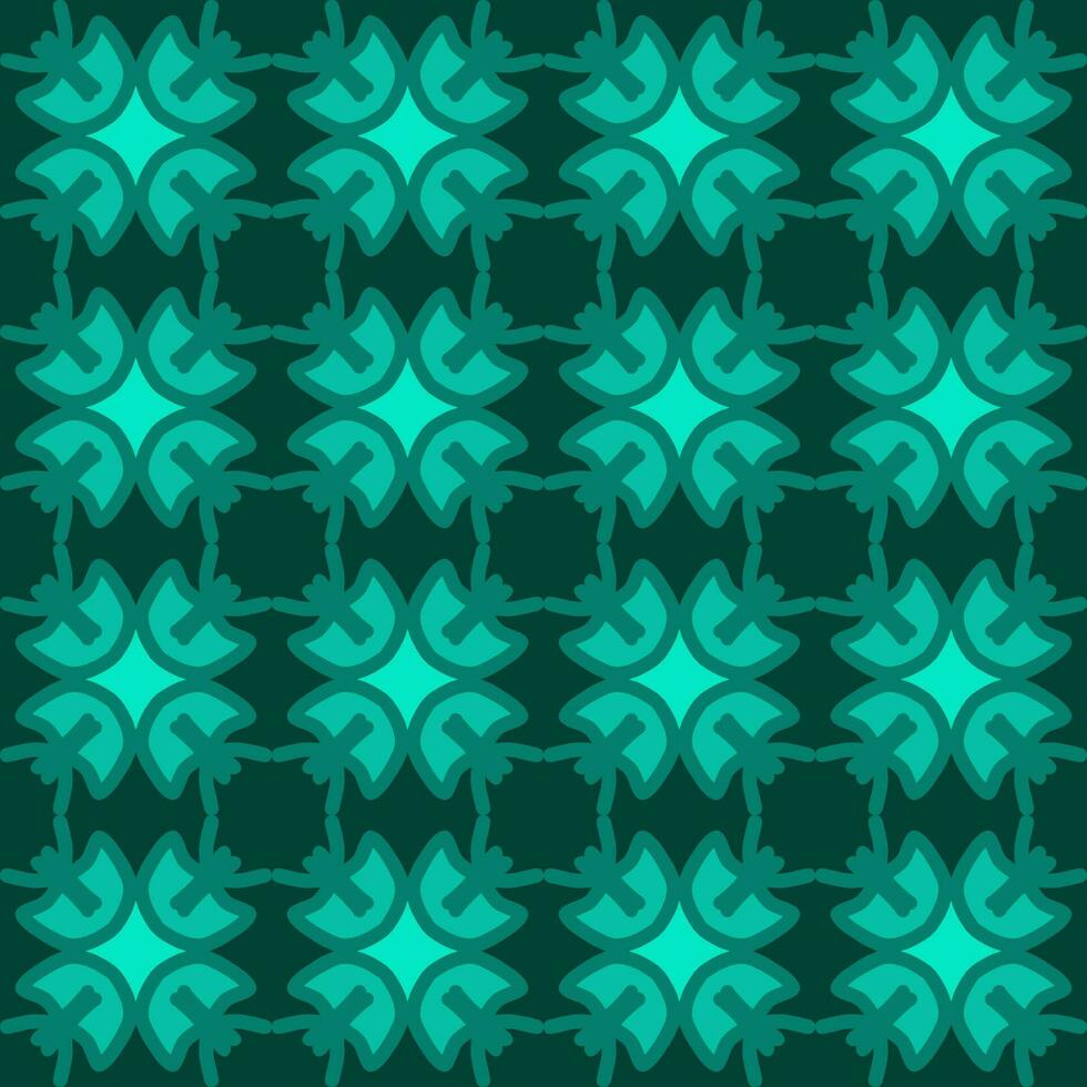 bleu turquoise aqua menthe mandala art sans couture modèle floral Créatif conception Contexte vecteur illustration