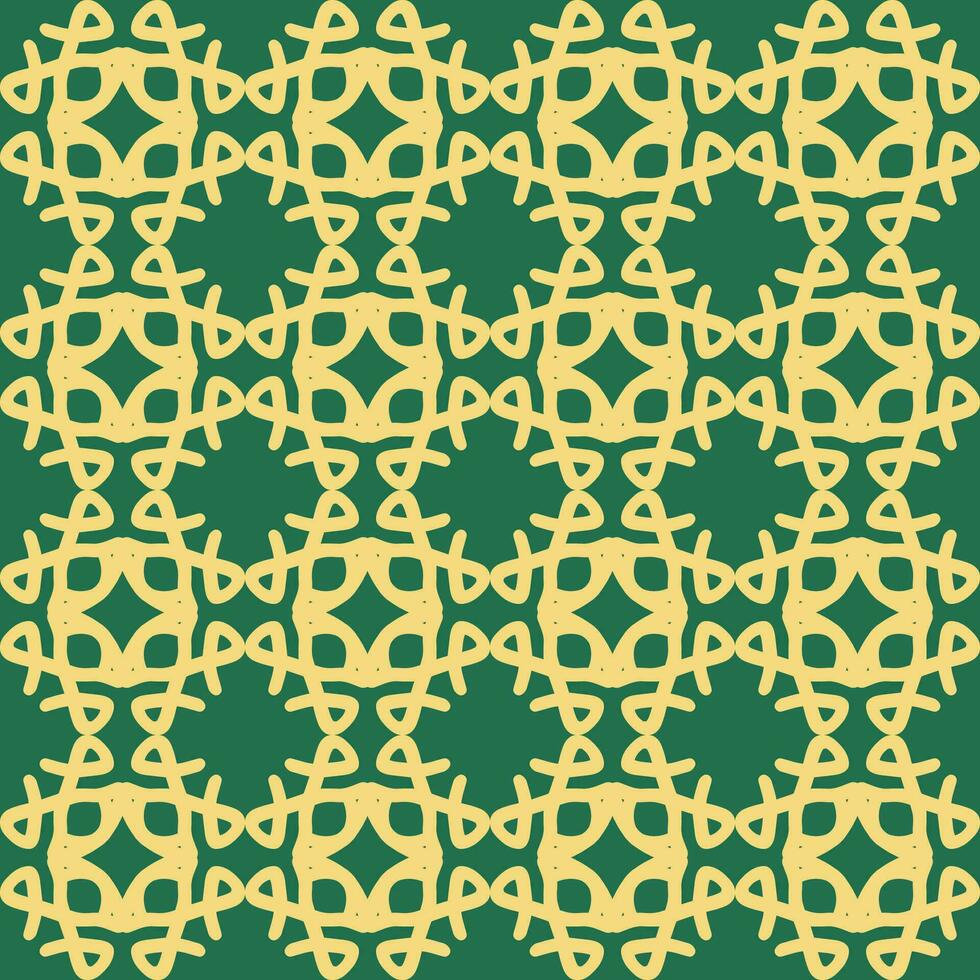 vert olive Jaune mandala art sans couture modèle floral Créatif conception Contexte vecteur illustration