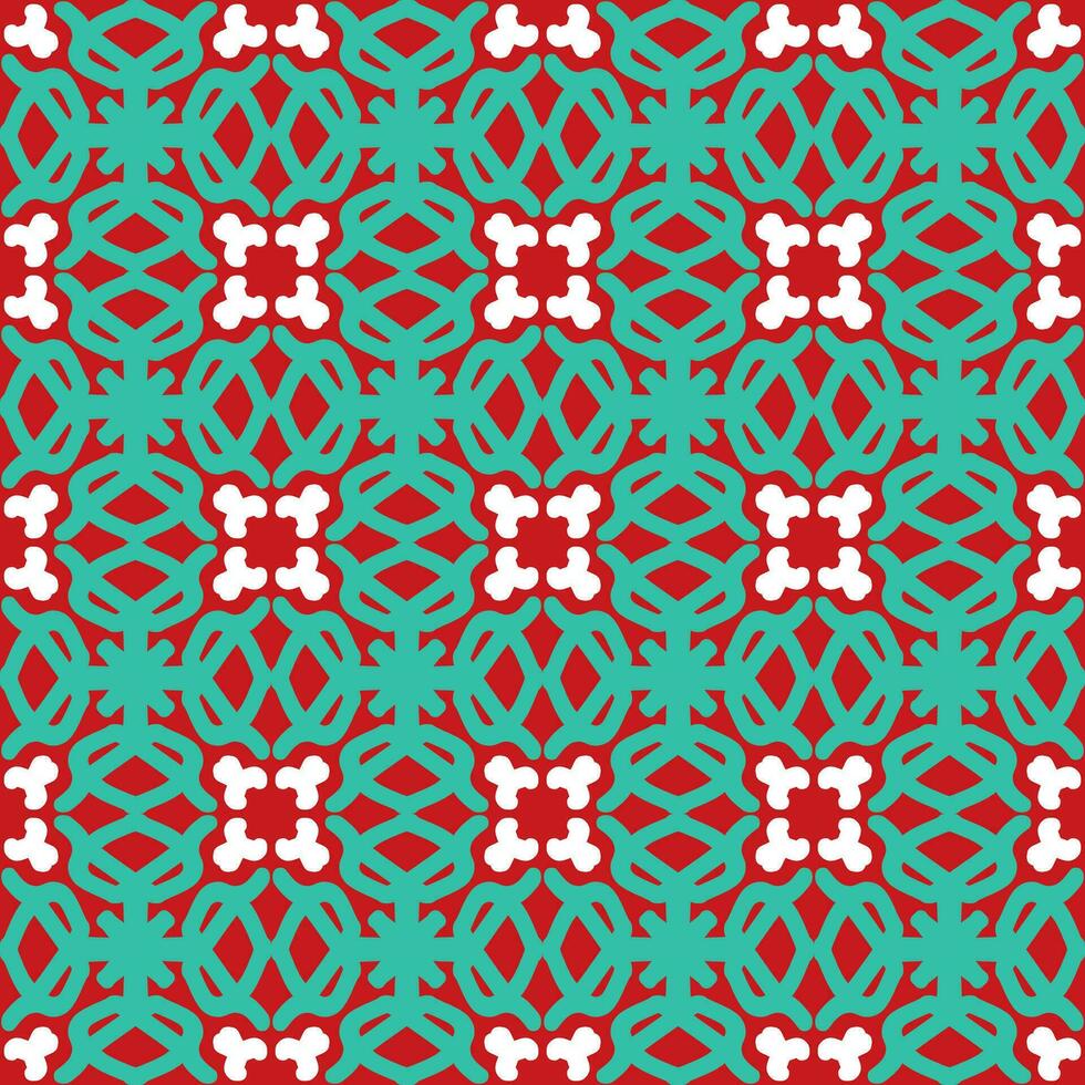 bleu rouge mandala art sans couture modèle floral Créatif conception Contexte vecteur illustration