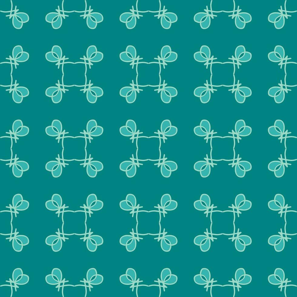 bleu turquoise aqua menthe ancien floral intérieur sans couture plat conception Contexte vecteur illustration