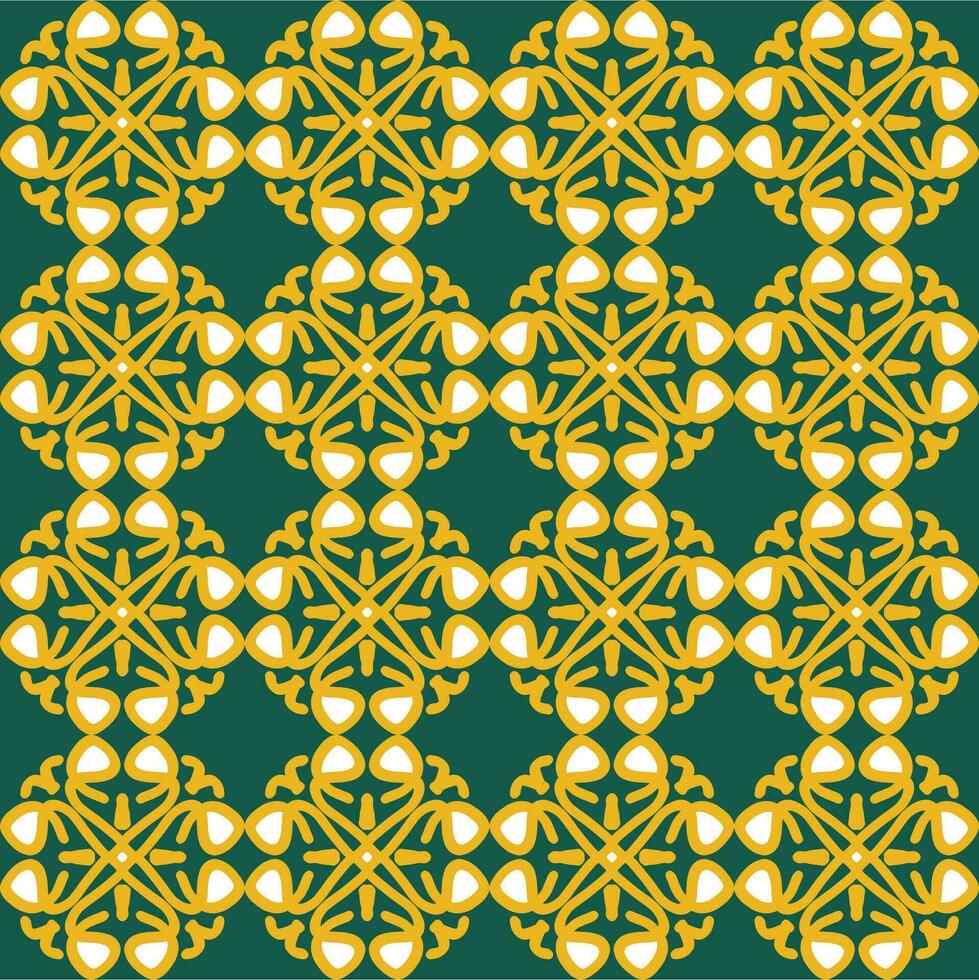 vert olive Jaune mandala art sans couture modèle floral Créatif conception Contexte vecteur illustration