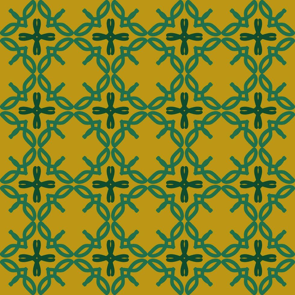 vert olive Jaune mandala art sans couture modèle floral Créatif conception Contexte vecteur illustration