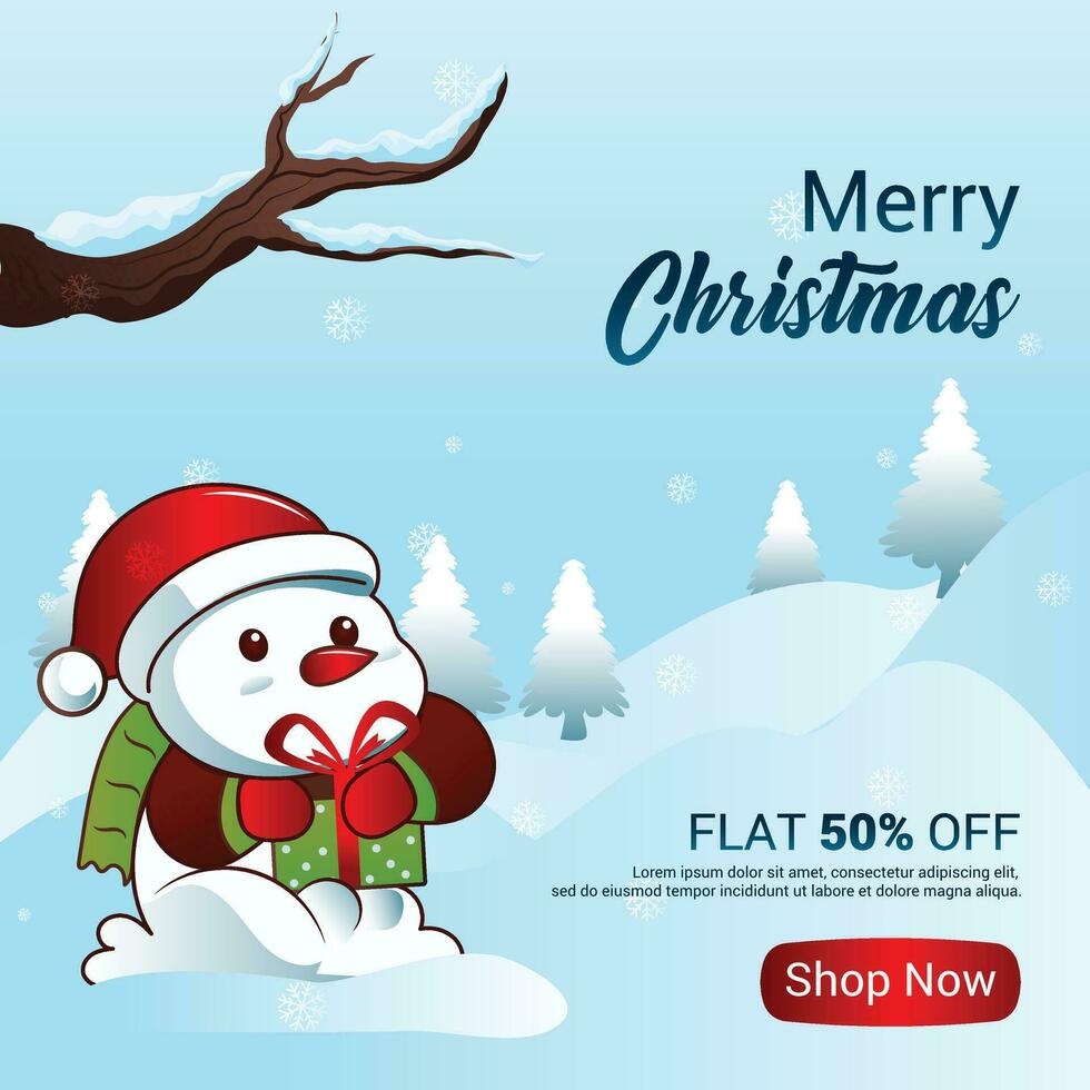 Noël fête vecteur illustration poste, Noël Contexte conception avec Noël arbre et Père Noël, joyeux Noël affiche
