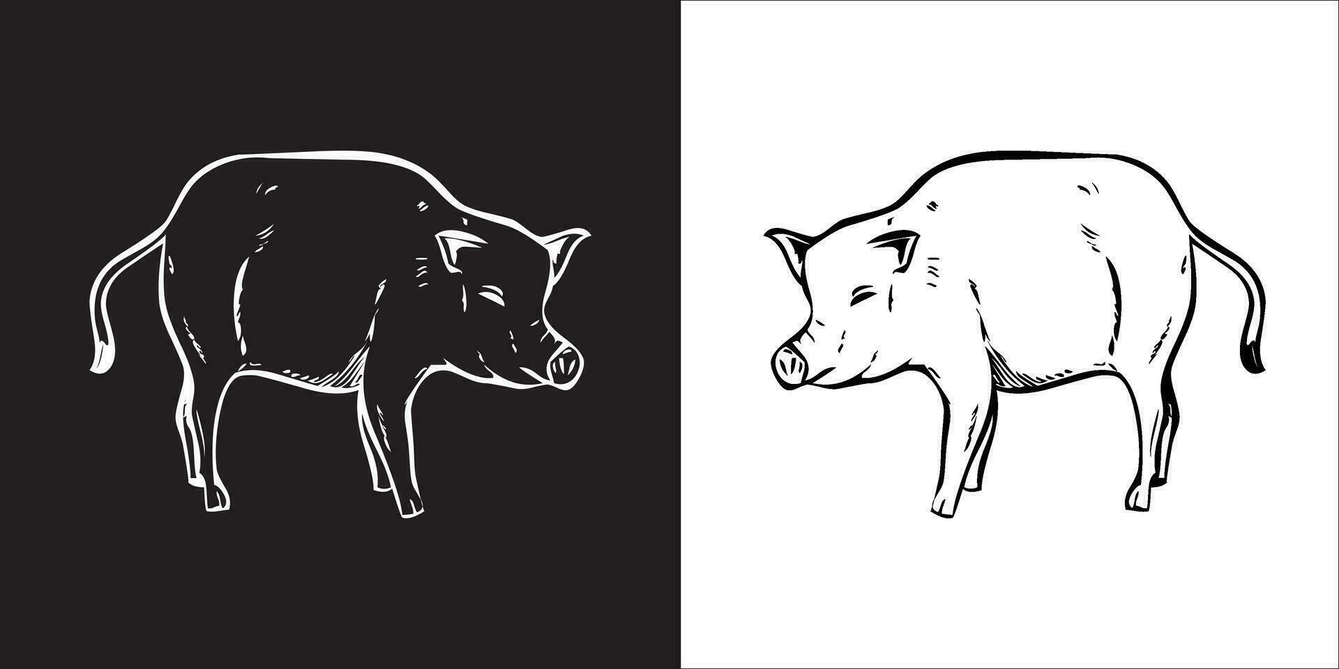 illustration vecteur graphique de porc icône