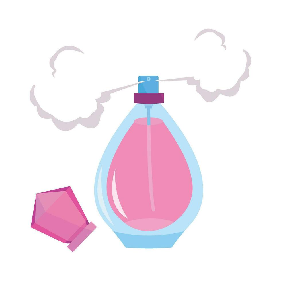 bouteille parfum illustration vecteur