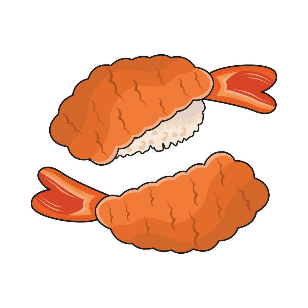 illustration de tempura vecteur