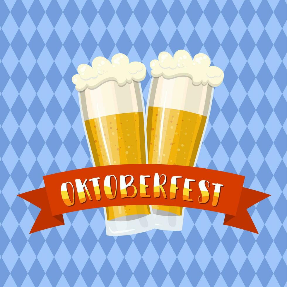 fête de la bière oktoberfest vecteur