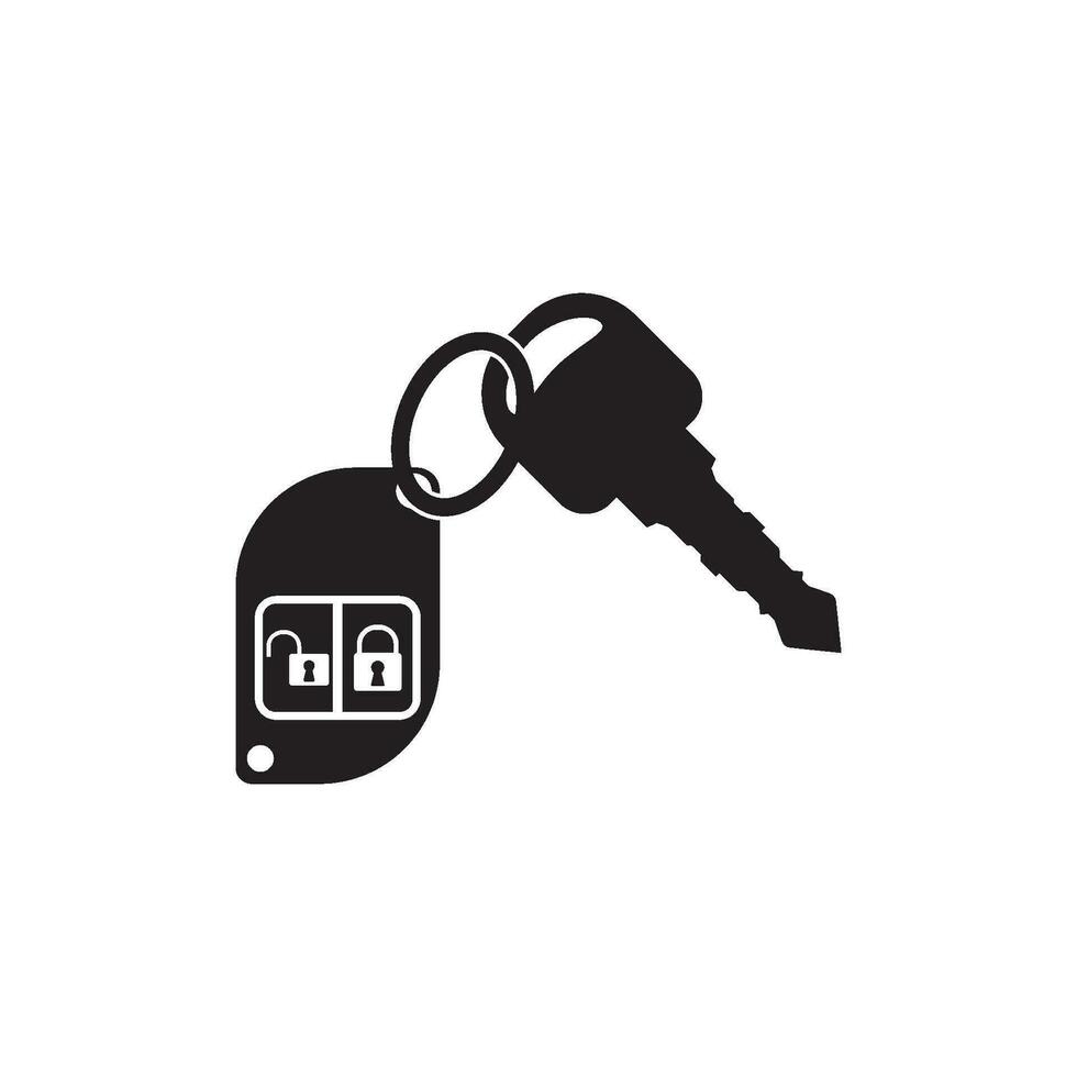 symbole logo icône, voiture clé conception vecteur illustration