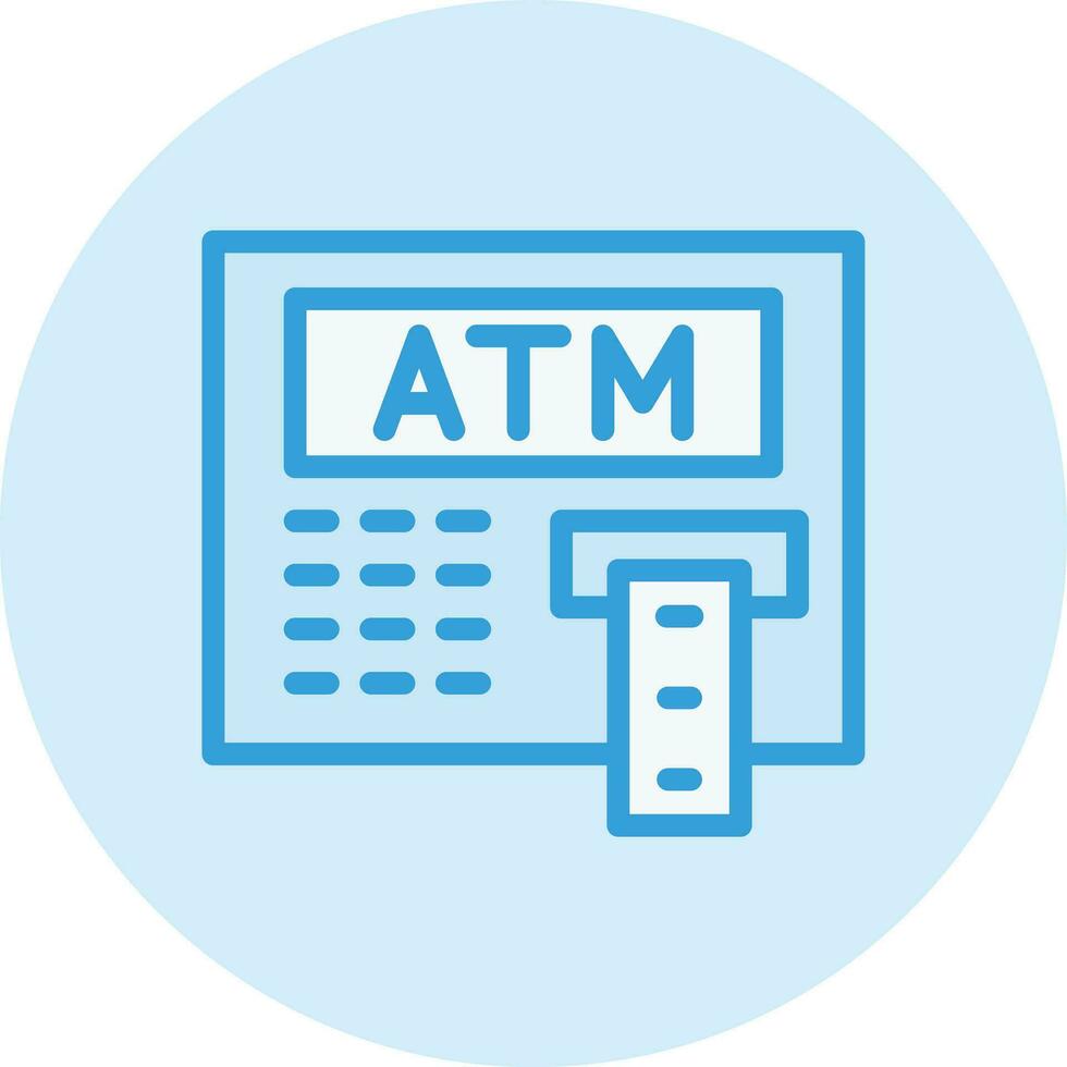 illustration de conception d'icône de vecteur de machine atm