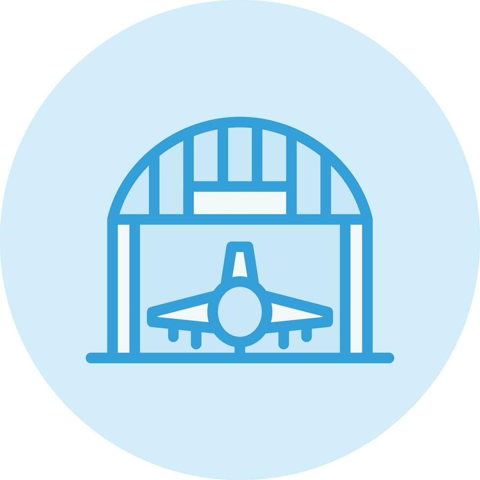 illustration de conception d'icône de vecteur de hangar