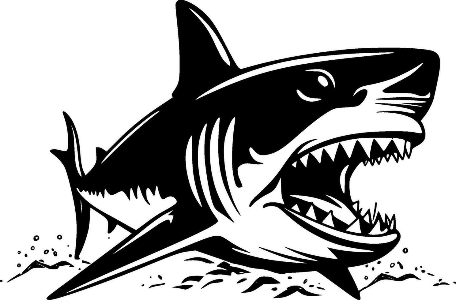 requin - haute qualité vecteur logo - vecteur illustration idéal pour T-shirt graphique