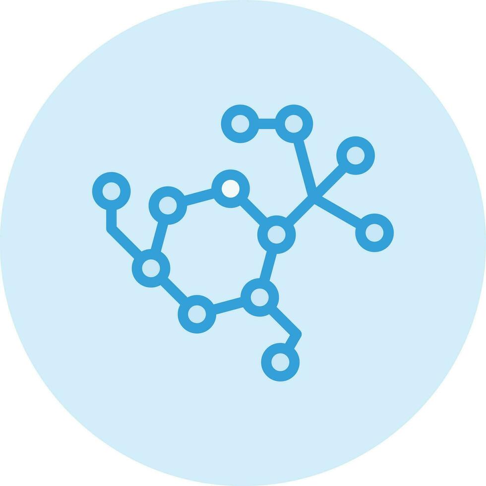 illustration de conception d'icône de vecteur de chaîne de molécule