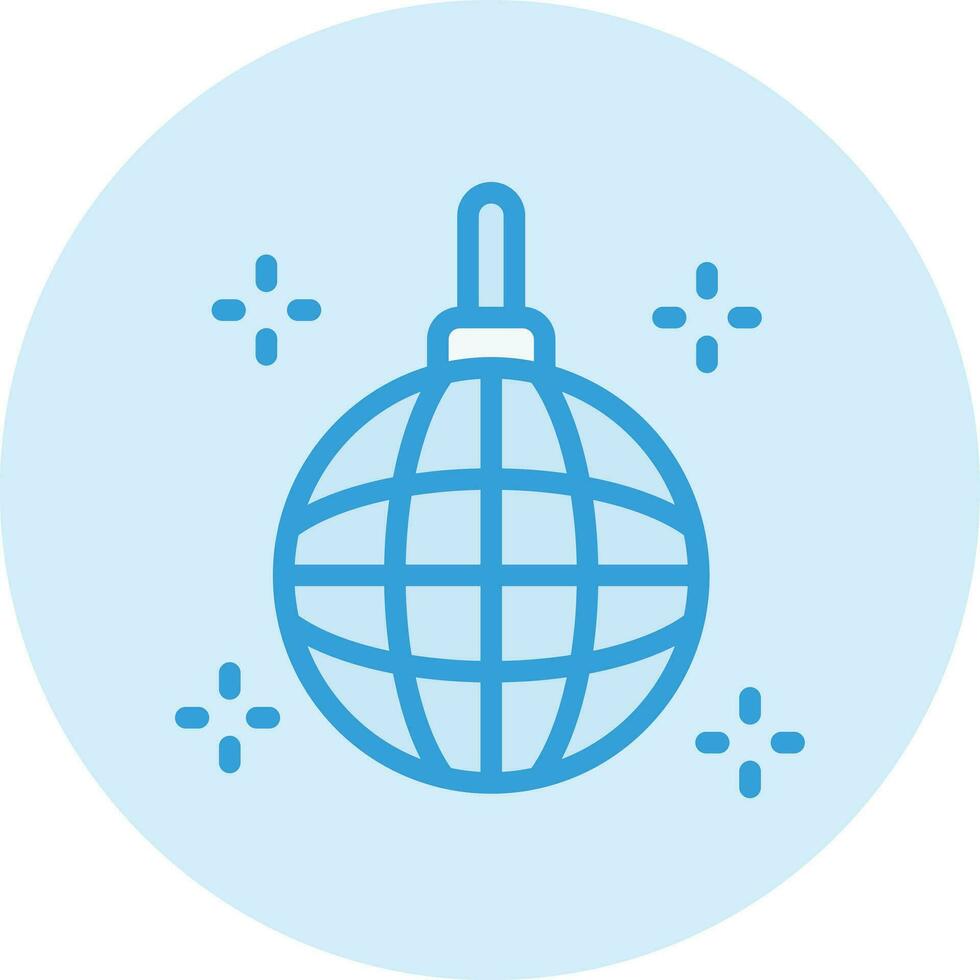 illustration de conception d'icône vecteur boule disco