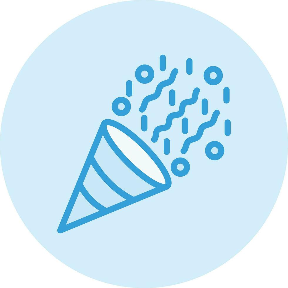 illustration de conception d'icône de vecteur de confettis